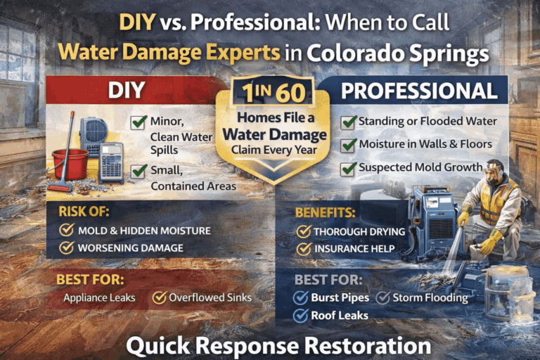 When to Call a Professional Water Damage Team vs. Attempt DIY